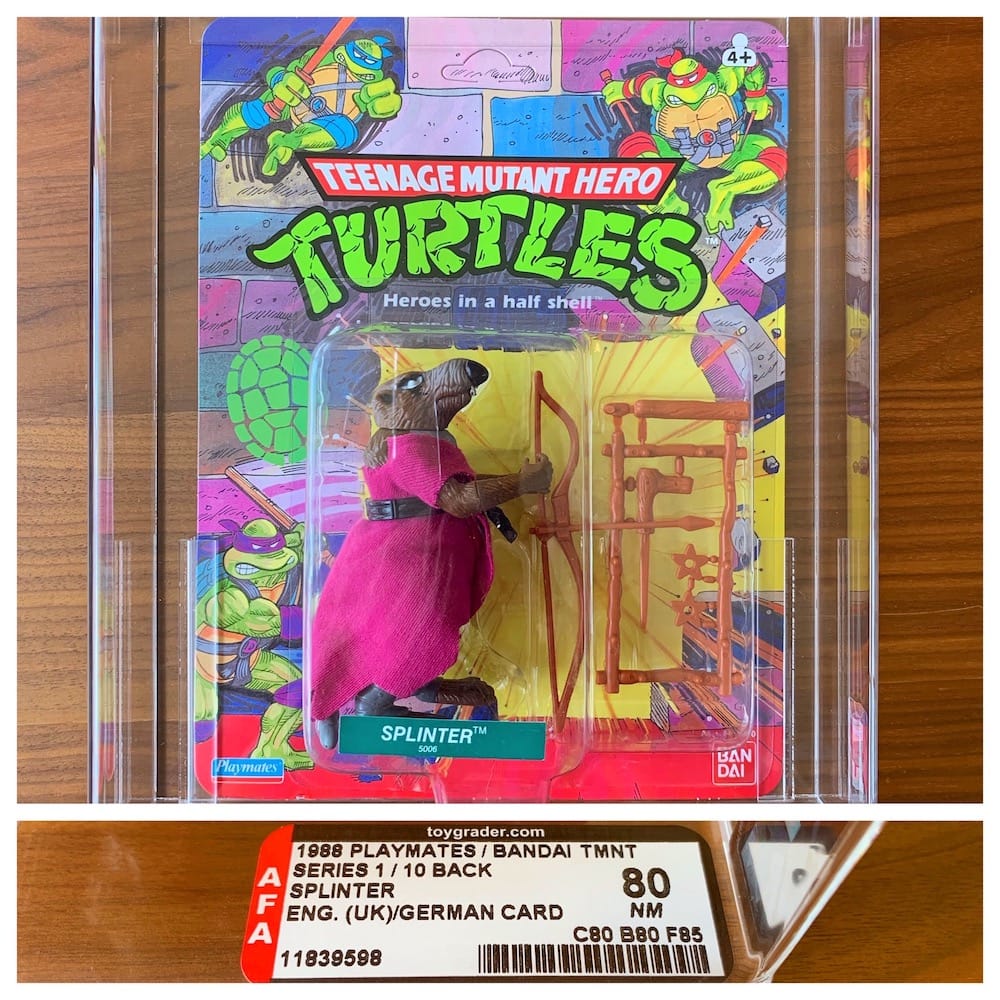 TMNT Splinter 1988 PLAYMATES 10back 色濃く 未開封 TMNT Splinter 1988 PLAYMATES 10back 色濃く 未開封